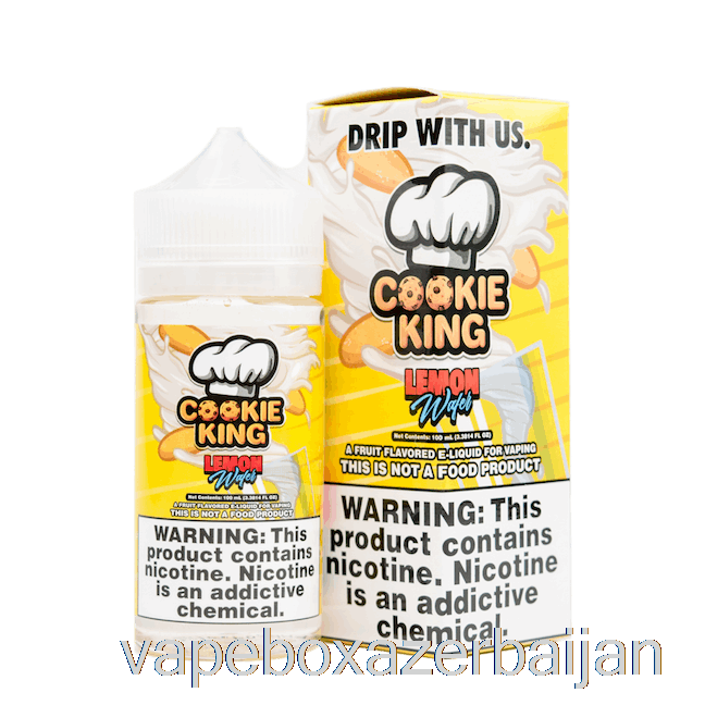 E-Juice Vape Lemon Wafer - Cookie King - 100mL 0mg